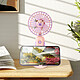 Avis Avizar Mini Ventilateur de Poche Design Tête d'ours avec Support Bureau Rose Champagne