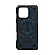 UAG Coque pour iPhone 16 Pro Max MagSafe Antibactérienne Modèle Monarch Pro Kevlar Bleu Cette coque bleue noire de marque UAG pour iPhone 16 Pro Max est la coque la plus résistante jamais conçue