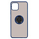 Avizar Coque Apple iPhone 12 Mini Bi-matière Bague Métallique Fonction Support bleu Coque de protection spécialement conçue pour Apple iPhone 12 Mini.