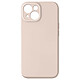 Avizar Coque Silicone pour iPhone 15 Caméra Protégée Doux au Toucher  Rose Pâle Coque en silicone rose pâle de la série Sweet, conçue pour protéger votre iPhone 15