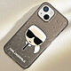 Avis Karl Lagerfeld Coque Paillette pour iPhone 13 Mini Finition Fumée Noir Transparent