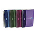 OXFORD Carnet spiralé 9 x 14 cm 180 pages 90g petits carreaux 5x5. Couverture polypro Carnet