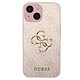 Guess Coque pour iPhone 15 Plus Découpes Précises et Bords Surélevés Rose Coque de protection de la marque Guess pour protéger efficacement votre iPhone 15 Plus