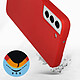 Avis Avizar Coque Samsung Galaxy S22 Plus Silicone Semi-rigide Finition Soft-touch Rouge