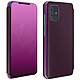 Avizar Housse Samsung Galaxy A71 Clapet Effet Miroir Support Vidéo Violet - Protection intégrale spécialement conçue pour le Samsung Galaxy A71