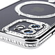 Avis Avizar Coque Diamant pour iPhone 12 Protection MagSafe Contour Strass Argent