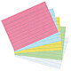 HERLITZ Paquet de 200 Fiches Bristol 170g A7 Ligné Assorties 4 Couleurs x50 Fiche Bristol