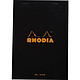 RHODIA Bloc BLACK N°16 14,8x21cm 80F agrafées 80g Uni Bloc-note