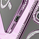 Acheter Avizar Coque Diamant pour iPhone 13 Pro Max Protection MagSafe Contour Strass Violet