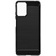 Avizar Coque pour Motorola Moto G24, G04 et G04s Effet Carbone et Brossé Noir - Conception en silicone gel flexible, protégeant le téléphone des chocs et rayures du quotidien