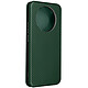 Avizar Etui pour Realme 11 Pro Plus et 11 Pro effet carbone clapet magnétique support vidéo  Vert foncé - Fabriqué en simili cuir avec une texture fibre de carbone et une finition surpiquée pour une touche unique