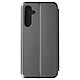 Avizar Étui pour Samsung Galaxy A25 5G Clapet Porte carte Support Video Argent Étui à clapet en polycarbonate recouvert de simili cuir Gris Argenté, conçu pour protéger et habiller votre Samsung Galaxy A25 5G