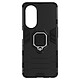 Avizar Coque pour Oppo A98 5G Antichoc Hybride Bague Support Magnétique  Noir Coque bi-matière noir de la série ArmoRing, spécifiquement conçue pour Oppo A98 5G