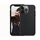 Jaym Coque pour Apple iPhone 12 / 12 Pro Premium Silicone Microfibre Noir Coque conçue sur mesure pour Apple iPhone 12 / 12 Pro