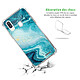 Avis Evetane Coque Samsung Galaxy A40 anti-choc souple angles renforcés transparente Motif Bleu Nacré Marbre