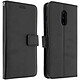 Avizar Housse OnePlus 7 Étui Folio Portefeuille Soft Touch Support Vidéo noir Housse folio spécialement conçue pour OnePlus 7