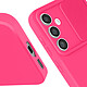 Avizar Coque pour Samsung Galaxy S23 FE Silicone Cache Caméra Coulissant Fuchsia pas cher