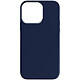 Avizar Coque pour iPhone 15 Pro Max Silicone Semi-rigide Finition Douce au Toucher Fine  Bleu nuit - Coque de protection bleu nuit, collection Fast Cover, spécialement conçue pour votre iPhone 15 Pro Max