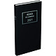 LECAS Agenda Banquier Long 15 x 34 cm 1 volume 1 jour/2 pages noir Agenda civile