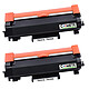 COMETE - TN2420 - Pack de 2 Toners compatibles BROTHER TN2420 - 1 Noir - Marque Française 2 Toner compatible BROTHER TN2420 Noir