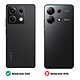 Acheter Made for Xiaomi Coque pour Xiaomi Redmi Note 13 5G Silicone Mate Soft Touch Noir