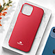 Avis Mercury Coque pour iPhone 13 Silicone Gel Flexible Effet Brillant  Rouge