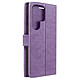 Avizar Étui Mandala Attrape Rêves pour Galaxy S23 Ultra Portefeuille  Violet Une housse combinant protection, design et praticité, conçue pour Samsung Galaxy S23 Ultra