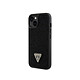 Guess Coque pour Apple iPhone 15 Triangle Diamond Noir Coque conçue sur mesure pour Apple iPhone 15