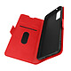 Avizar Étui Samsung S20 Porte-cartes Support vidéo Double Languette rouge Étui rouge spécialement conçu pour le Samsung Galaxy S20