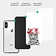 Acheter Evetane Coque en verre trempé iPhone Xs Max Leopard Couronne