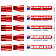 EDDING Marqueur Permanent 850 Rouge Corps Alu Pointe Large 5-15 mm x 5 Marqueur permanent