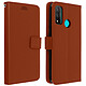 Avizar Housse Huawei P smart 2020 Étui Folio Porte carte Support Vidéo - marron Etui de protection, intégral, spécialement conçu pour Huawei P smart 2020