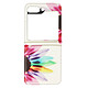 Avizar Coque Sun Flower pour Samsung Galaxy Z Flip 5 Rigide revêtement simili cuir  Multicolore - Coque motif avec un revêtement simili cuir multicolore pour Samsung Galaxy Z Flip 5, alliant protection et style