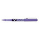 PILOT Stylo roller V Ball VB5 Encre liquide Pointe métal Fine Violet x 12 Stylo roller