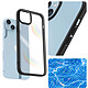 Coque pour Spigen iPhone 14 Transparent Contour Noir mat Antichoc Ultra Hybrid pas cher