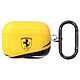 Ferrari Coque pour Airpods Pro Silicone Rigide Mousqueton Jaune Coque en silicone haut de gamme signée Ferrari, sublimant vos AirPods Pro tout en leur offrant une protection incomparable