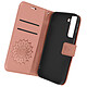 Avizar Étui Samsung S21 Plus Portefeuille Support Vidéo Motif Mandala Fleur Rose gold - Un étui mandala, pour apporter une protection estivale et bohème à votre Samsung Galaxy S21 Plus