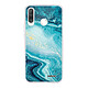 Evetane Coque Huawei P30 360 intégrale transparente Motif Bleu Nacré Marbre Tendance Coque Huawei P30 360 intégrale transparente Bleu Nacré Marbre Tendance