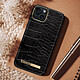 Avis iDeal of Sweden Coque pour iPhone 15 Plus Luxe Ultra fine Black Croco Noir