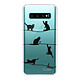 Evetane Coque Samsung Galaxy S10 360 intégrale transparente Motif Chat Lignes Tendance Coque Samsung Galaxy S10 360 intégrale transparente Chat Lignes Tendance