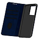 Avizar Housse pour Samsung Galaxy S21 Ultra Portefeuille Support vidéo Sur-mesure Business Bleu Nuit Etui folio Bleu Nuit en Eco-cuir, Galaxy S21 Ultra