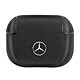 Mercedes Coque Fine et Légère pour AirPods Pro en Cuir Véritable Noir Coque haut de gamme de la marque Mercedes pour protéger vos AirPods Pro