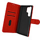 Avizar Housse Samsung Galaxy S23 Ultra Clapet Portefeuille Fonction Support Vidéo rouge Chesterfield - Étui de la série Chesterfield spécialement conçu pour Samsung Galaxy S23 Ultra