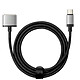 Avizar Câble USB C vers MagSafe 3 pour MacBook Pro et Air M2 Nylon 2m 140W Noir et argent Câble USB-C vers MagSafe 3 conçu pour les derniers Mac : MacBook Air M2 2023 / M2 2022, MacBook Pro 16, 14, 13 2023 / 2021