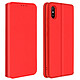 Avizar Housse Xiaomi Redmi 9A Étui Folio Portefeuille Fonction Support rouge - Profitez des rangements dédiés intégrés dans le clapet pour y glisser vos cartes