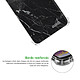 Acheter Evetane Coque iPhone 12 mini anti-choc souple angles renforcés transparente Motif Marbre noir