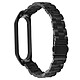 Avizar Bracelet Xiaomi Mi Band 6 et 5 Maillons en Acier Fermoir papillon Noir Bracelet spécialement conçu pour Xiaomi Mi Band 6 et 5.