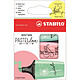 STABILO Etui 3 surligneurs BOSS MINI Pastellove menthe rose turquoise x 10 Surligneur