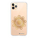 LaCoqueFrançaise Coque iPhone 11 Pro 360 intégrale transparente Motif Mandala Or Tendance Coque iPhone 11 Pro 360 intégrale transparente Mandala Or Tendance