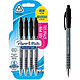 PAPER MATE Blister de 4 Stylo Encre Gel FlexGrip Pointe Moyenne Noir Stylo roller